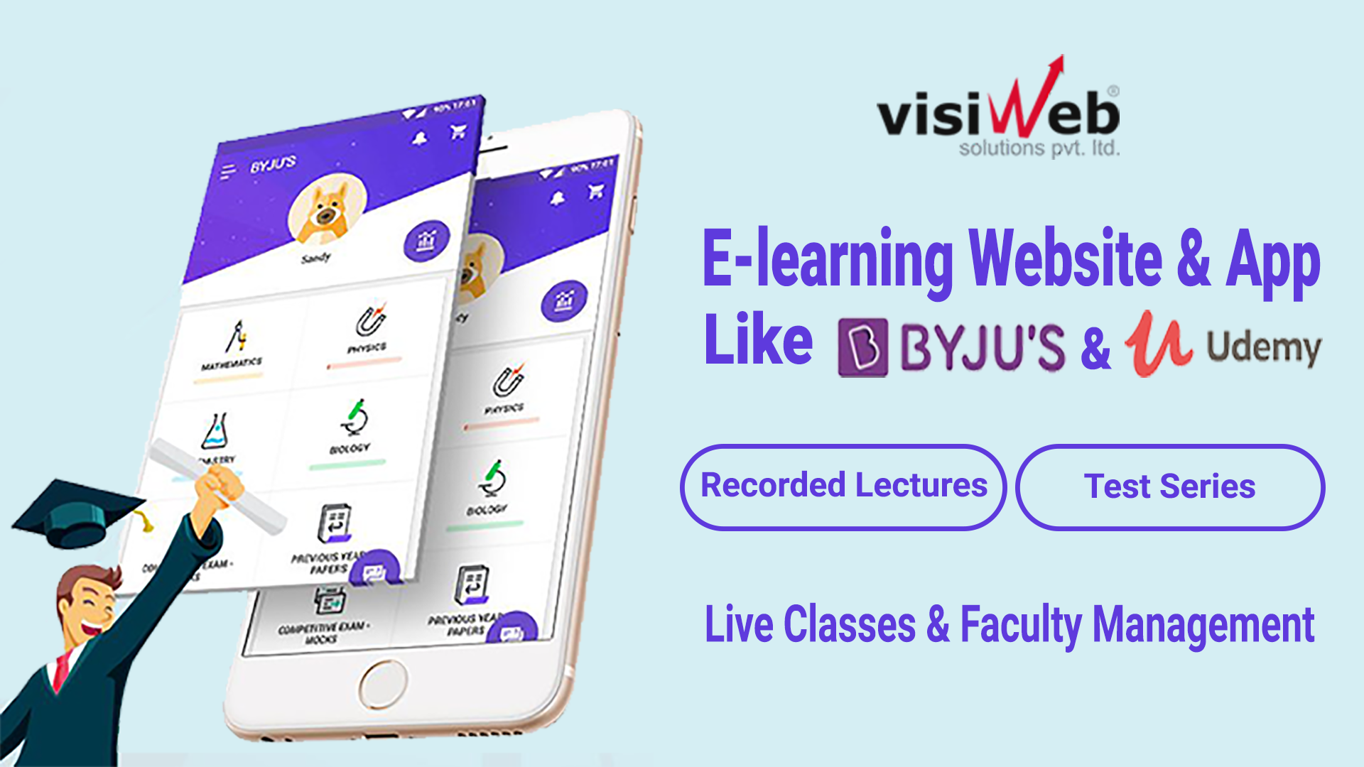 E-Learning Website and App planning and development