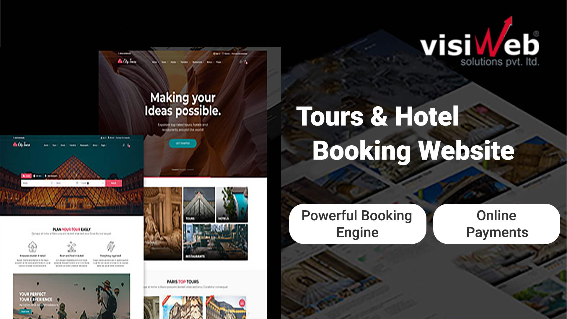 Tours and Hotel Booking Website planning and development
